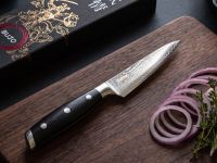 Кухонный нож Овощной FISSMAN Bujo, сталь Damascus
