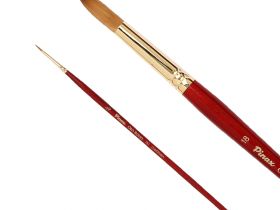 Кисть синтетика №000 круглая Pinax "Oro Rosso 751" короткая ручка