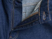 Широкие джинсы из плотного денима, Синий