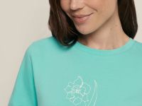 Футболка приталенного силуэта с принтом