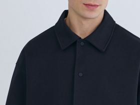 Куртка с воротником поло, Синий