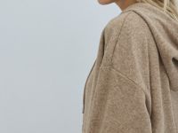 Толстовка на молнии со стопперами, Бежевый