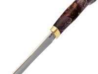 Нож Турист, сталь 95х18, рукоять кап клена/акрил