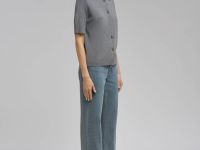 Легкий кардиган прямого кроя с коротким рукавом