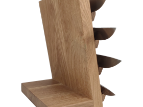Подставка для коллекции из 4-х ножей Woodinhome HKS0204ON, дуб, бежевый