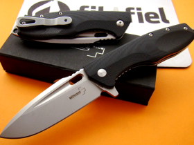 Нож складной Caracal Flipper, Designed by Boris Manasherov, Boker Plus 01BO771, сталь D2 Stonewashed Plain, рукоять стеклотекстолит G10