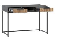 Стол Леванте-3 120x60 Графитовый/Черный