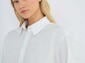 Рубашка из хлопка, Белый