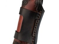 Складной нож Витязь B5298D, сталь дамаск, рукоять дерево, художественное травление