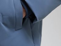 Оверсайз пуховик с воротником-стойкой