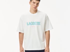 Мужская футболка Lacoste свободного кроя из органического хлопка