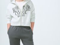 Широкие трикотажные брюки для девочек, Серый