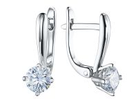 Серьги из белого золота э4712сг04200689
