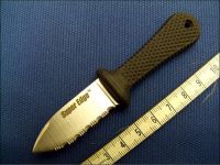 Нож с фиксированным клинком Cold Steel Super Edge, сталь AUS-8A, рукоять Kray-Ex, черный