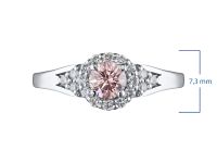 Кольцо из белого золота э0912кц04200728_pink