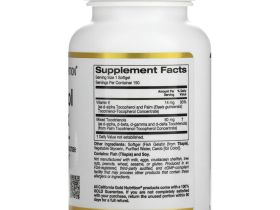 California Gold Nutrition, комплекс токотриенолов, витамин Е и смешанные токотриенолы, 150 капсул из рыбьего желатина
