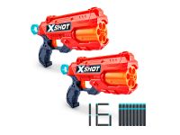 36434 Игровой набор ZURU X-Shot EXCEL: Рефлекс ДУО (2 бластера, 3 мишени, 16 снарядов)