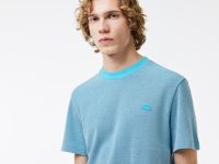 Мужская футболка Lacoste Caviar Piqu? с контрастным вырезом