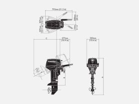 2х-тактный лодочный мотор TOHATSU M 9.8 B S