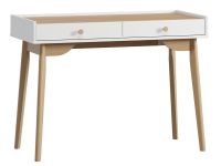 Стол Торвалль-4 110x50 Белый/Натуральный