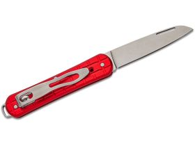 Складной нож Fox Vulpis Grenade Pattern, сталь N690Co, рукоять алюминий, красный
