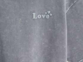 Футболка с принтом для девочек, Серый