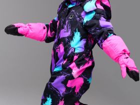 Варежки текстильные для девочек