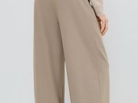 Прямые брюки с шерстью, Коричневый