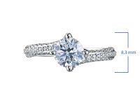 Кольцо из белого золота э0912кц08210006_white