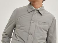 Утепленная куртка с отложным воротником