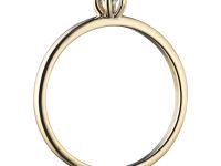 Помолвочное кольцо из красного золота с бриллиантом э0201кц04160600