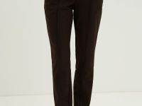 Брюки с шерстью на высокой посадке