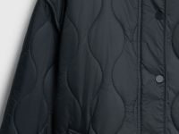 Удлинённая куртка с капюшоном, Черный