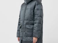 Пальто утепленное прямого силуэта