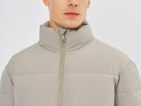 Утеплённая куртка с воротником-стойкой, Бежевый