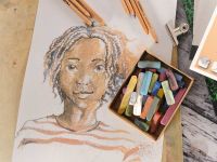 Бумага тонированная Canson "Ingres Vidalon" 50х65 см 100 г №46 Желтый лютик