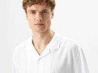 Рубашка Lacoste из смеси льна унисекс