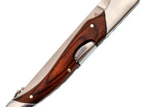 Складной нож Витязь "Перочинный", сталь 65х13, рукоять сталь/дерево