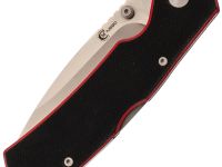 Складной нож Клык Техно, сталь N690, рукоять G10 черно-красный