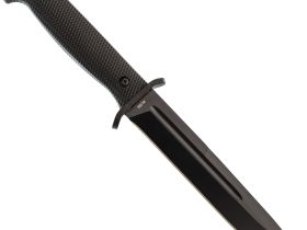 Тактический нож НОКС Кром Black, сталь AUS-8, рукоять резинопластик