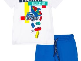 Комплект трикотажный для мальчиков: фуфайка (футболка), шорты