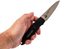 Складной нож Mr.Blade "SHOT" автограф, сталь D2, рукоять G10