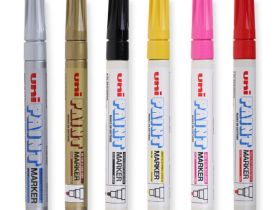 Маркер-краска Uni "Paint" PX-21, 0,8-1,2 мм, алюминиевый корпус, оранжевый