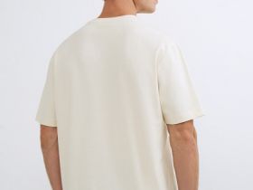 Футболка с текстовым принтом, Белый