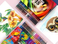 Набор карандашей акварельные деревянные Brutfuner 48 цв , заточенные, в пластиковой коробке