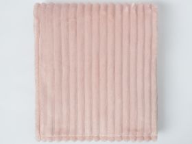 Плед Мягкая полоска/Soft strip, пудра
