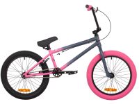 Экстремальный велосипед Novatrack BMX Jupiter, год 2024, цвет Серый-Розовый