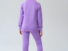 Термокомплект трикот. для девочек: фуфайка (футболка) с длин. рук, брюки для эпизод. использования