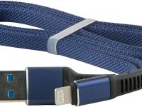 Кабель Red Line Flat USB / Apple Lightning 1 м Тёмно-синий