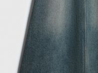 Расклёшенная джинсовая юбка миди, Синий